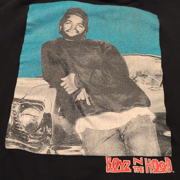 Doughboy Embroidered Boyz n the Hood Ice Cube Black Graphic Hoodie Mens XXL - Picture 6 of 9